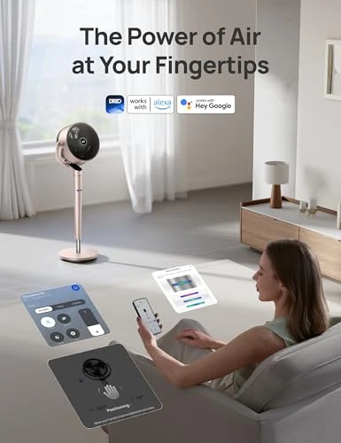 Smart Fan with Position-based Oscillation — Stand Fans, Dreo