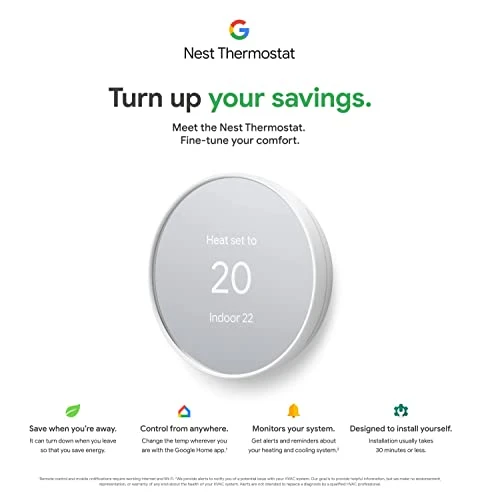 Smart Thermostat for Home — HVAC Controls, Google