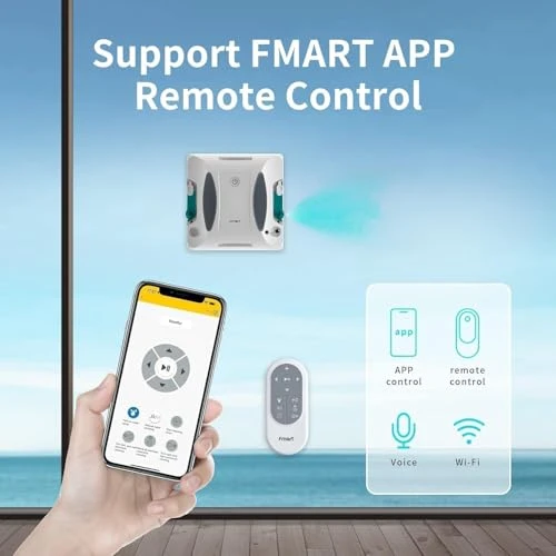 Window Cleaner Robot with Double-Sided Spray and Strong Suction — Smart Cleaning Robots, FMART