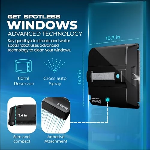 Window Cleaning Robot with Automatic Spray — Smart Cleaning Robots, Schbot