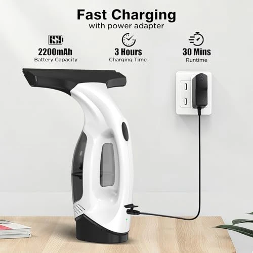 Window Vacuum Squeegee Cordless — Squeegees, ZRHI