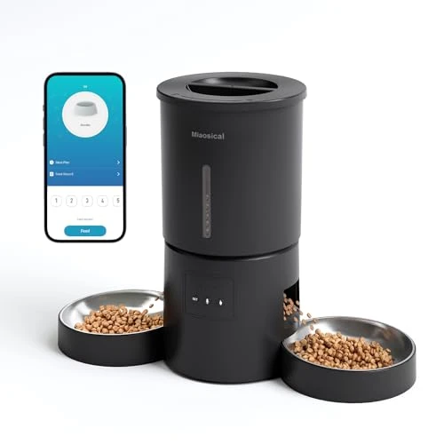 Automatic Cat Feeder with Dual Bowls — Smart Pet Feeders, Miaosical