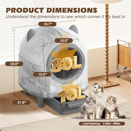 Automatic Cat Litter Box — Waste Bins, Grepatio