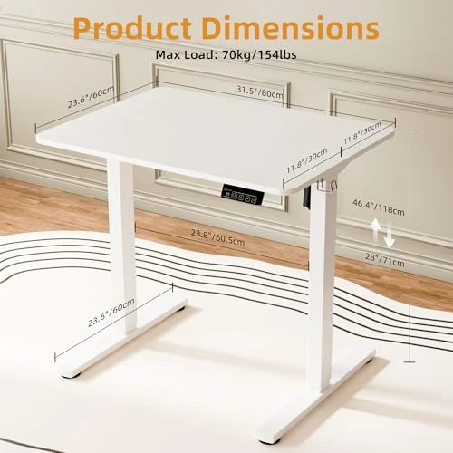 Electric Standing Desk with Splice Board — Office, ERGOMAKER