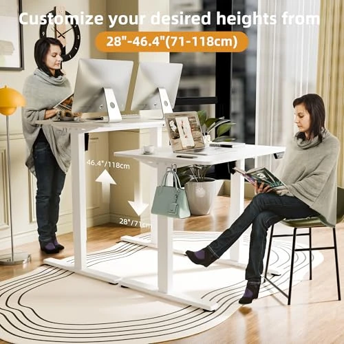 Electric Standing Desk with Splice Board — Office, ERGOMAKER