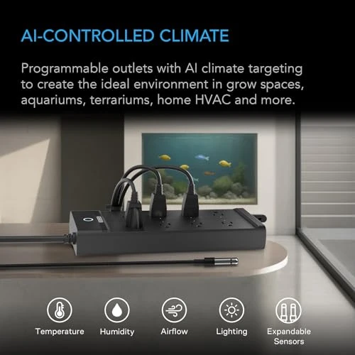 Environment Controller Smart WiFi Power Strip — Home Climate Control, AC Infinity