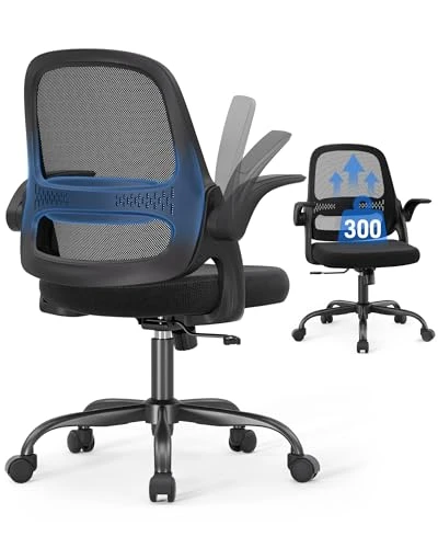 Ergonomic Mesh Office Chair with Flip-Up Arms — Smart Chairs, amseatec