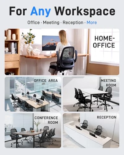 Ergonomic Mesh Office Chair with Flip-Up Arms — Smart Chairs, amseatec