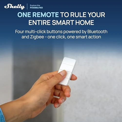 Smart Four-Button Remote Controller — Remote Controls, Shelly