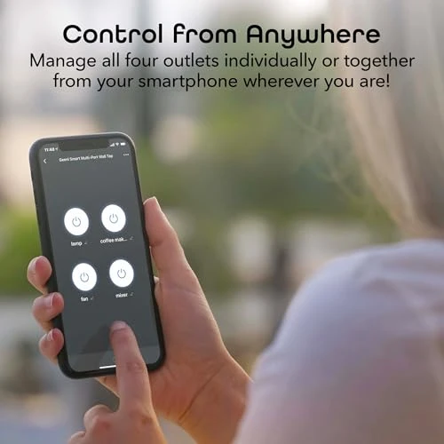 Smart Wi-Fi 4 Outlet Plug with Surge Protection — Power Guardians, Geeni