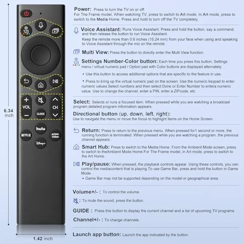 Voice Remote Replacement for Samsung TV — Remote Controls, LOUTOC