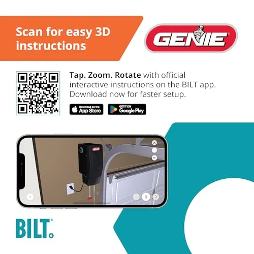 Wall Mount Smart Garage Door Opener, Genie