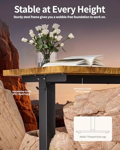 Electric Adjustable Standing Desk — Monitor Stands, BIZUM