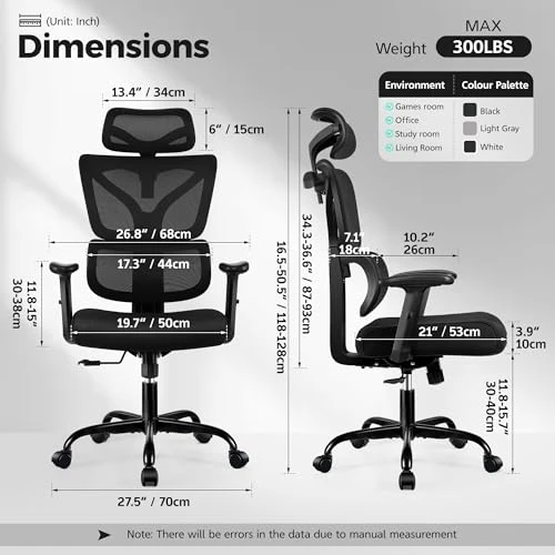 Ergonomic Office Chair — Desk Chairs, ALLGOD