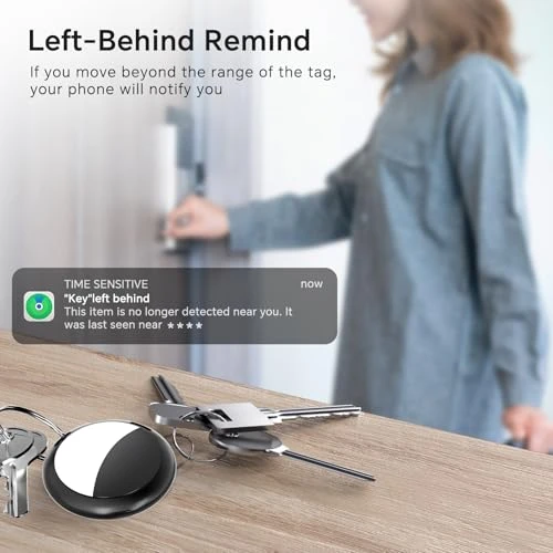 Pair of Bluetooth Smart Tracker Tags with Find My App Compatibility — Item Locators, Votlik