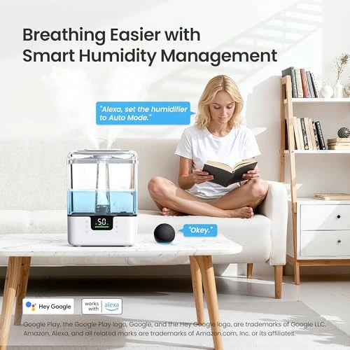 Smart Humidifier with Essential Oil Diffuser — Air Moisturizers, MERONTE