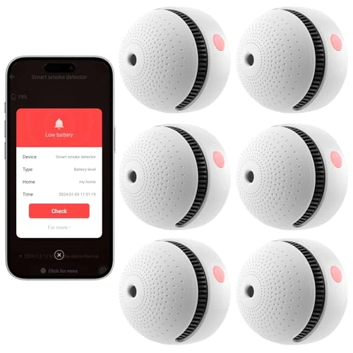 Smart Smoke Detector with 10-Year Battery — Smoke & CO Detectors, Soewolit