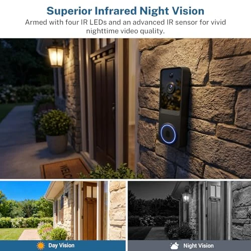 Wireless Doorbell Camera — Smart Home Security, SoraNari