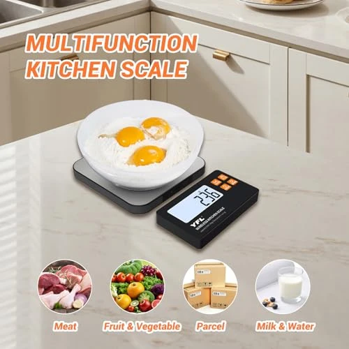 Wireless Kitchen Scale with Detachable Remote Display — Weight Management Tools, YFL