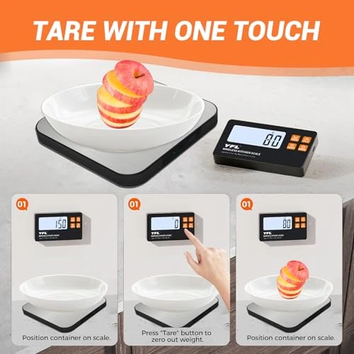 Wireless Kitchen Scale with Detachable Remote Display — Weight Management Tools, YFL