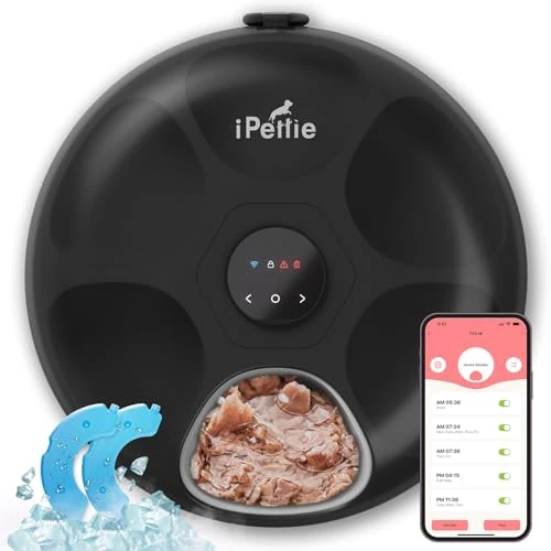 Donut Frost WiFi 6 Meal Automatic Pet Food Dispenser with App Control — Automatic Feeders, iPettie