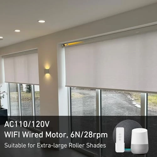 Electric Roller Blinds WiFi Motor — Top Motor, Sortfle