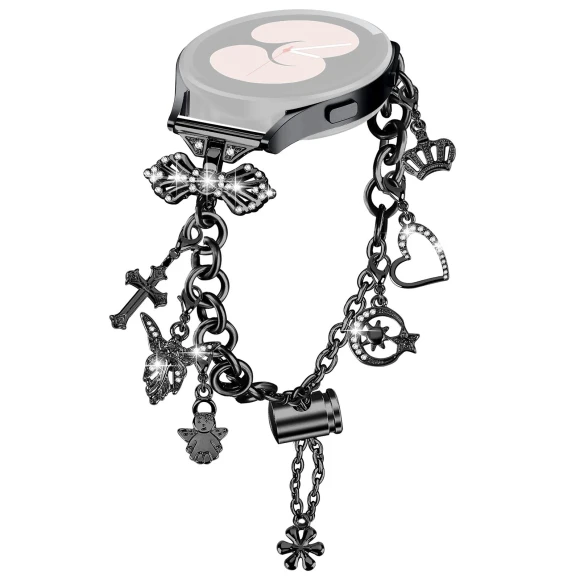 Metal Charm Wristband Bracelet, Smartwatch 2025