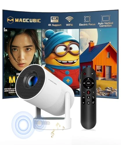 Mini Projector with WiFi 6 and Bluetooth 5.4 — Smart Projector, Magcubic