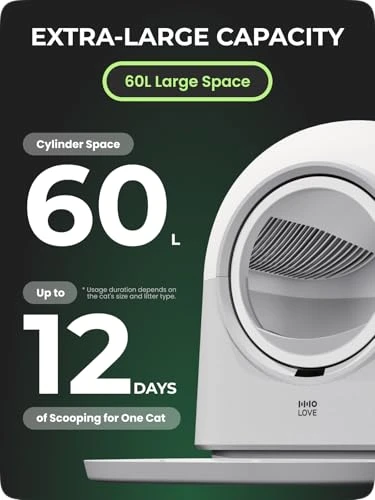 Self Cleaning Cat Litter Box with Deodorizer and Liner — Waste Bins, HHOlove