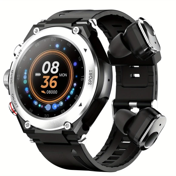 Smartwatch with Earbuds — Smart Watch, Rainbuvvy
