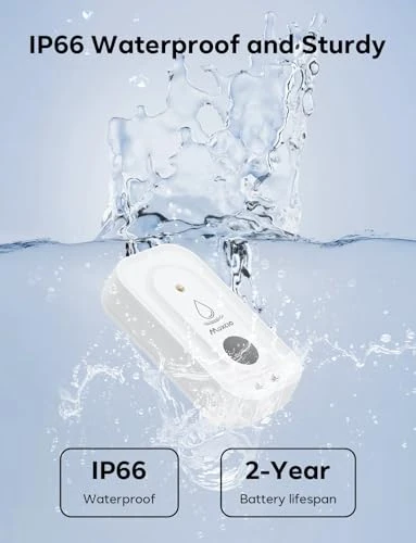 Wi-Fi Water Leak Detector 4 Pack — Water Leak Detection Systems, Maxcio