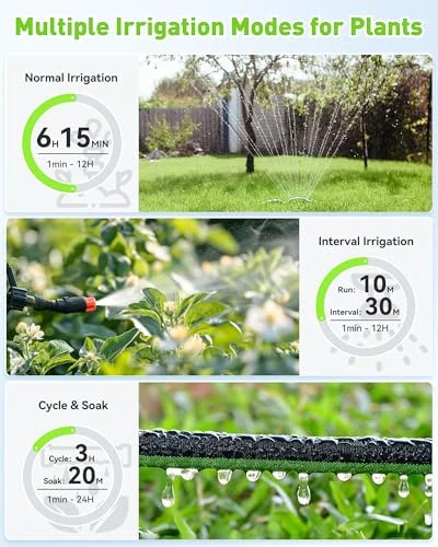 WiFi Water Timer for Garden Hose with Brass Inlet — Irrigation System, RainPoint
