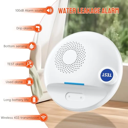 Wireless Water Leak Detector — Water Shut Off Valve, PILSAMAS