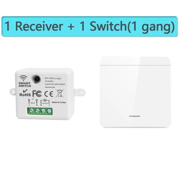 Mini WiFi+RF433 Light Switch — Smart Switch, Modern Home Furnishing