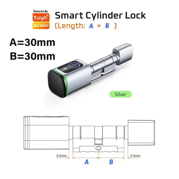 Smart Cylinder Lock with Fingerprint — Deadbolts, Super Dream Home