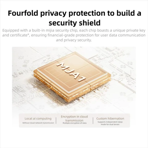 Smart Camera with Dual Lens, 360 Degree PTZ Rotation, Xiaomi