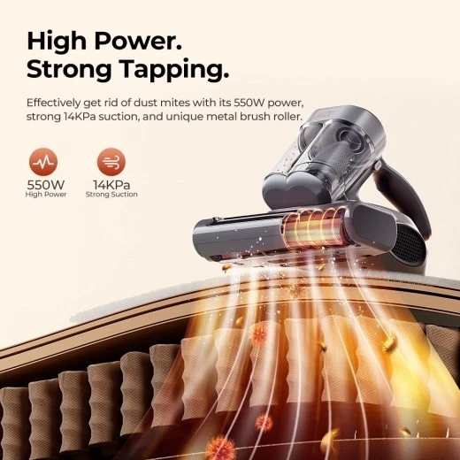 Smart Dual-Cup Mattress Vacuum Cleaner — Robot Vacuum, JIGOO