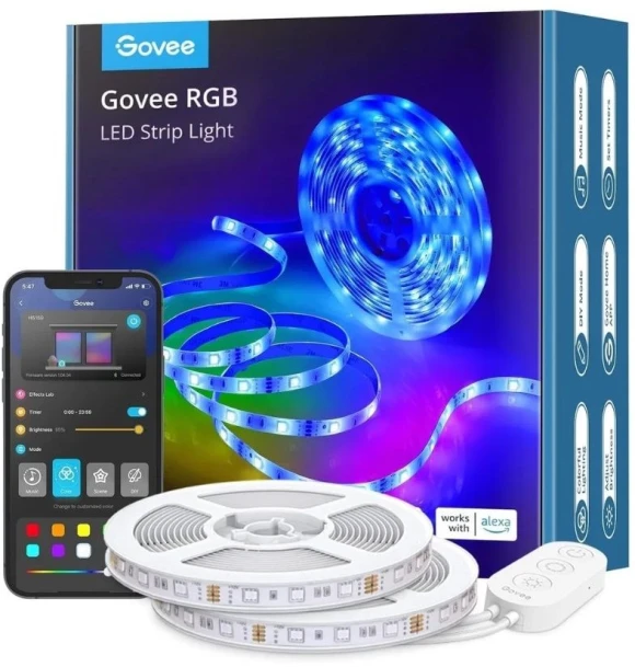 Smart Wi-Fi RGB LED Strip — LED Strip Lights, Govee