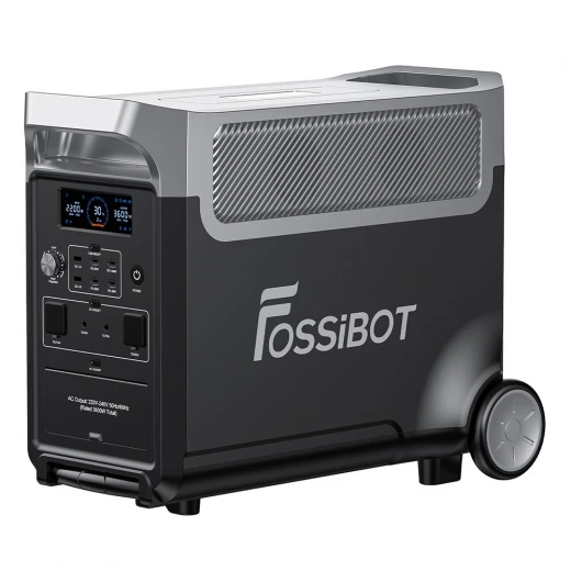 Portable Power Station with Extra Batteries and Solar Panel Kit — Portable Power Station, FOSSiBOT