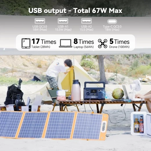 Portable Power Station Solar Generator — Portable Power Station, Flashfish