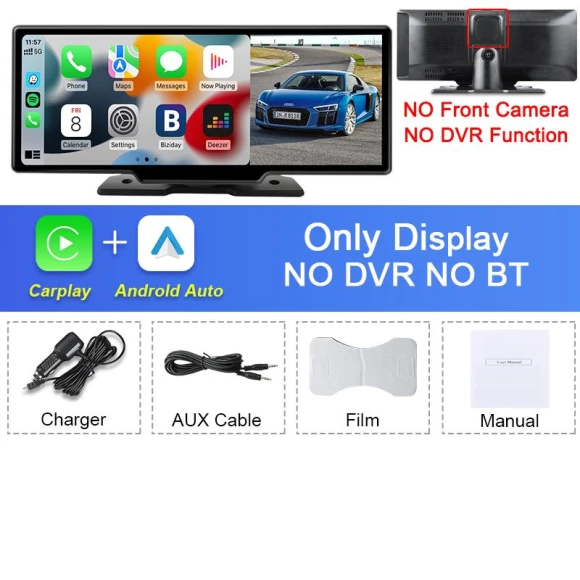 10.26-inch 4K Car DVR Rearview Mirror Camera with Dual Lenses — Backup Camera, Develuck