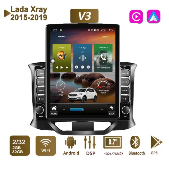 9.7-inch Android Car Radio for Lada Xray 2015-2019 — Car Infotainment System, icreative
