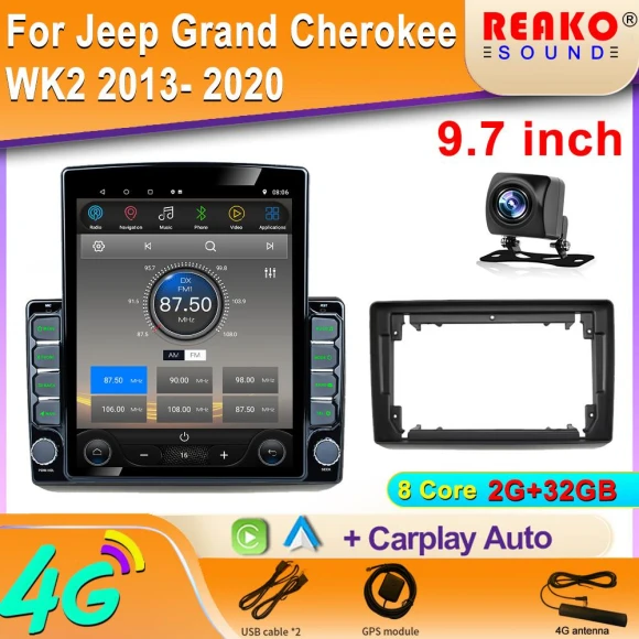 9.7-inch Vertical Screen Car Radio — Car Infotainment System, Reakosound
