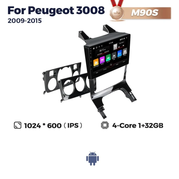 9-inch Wireless Carplay Android Auto Radio Car Stereo — Car Infotainment System, Auto Launcher