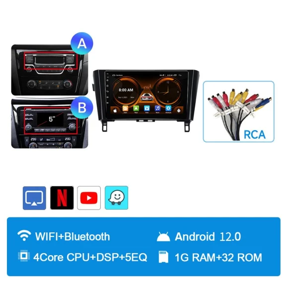 Android 12 Car Multimedia Player — Car Infotainment System, JIUYIN