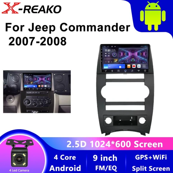 Android 13 CarPlay Multimedia GPS Player with Navigation Stereo DSP — Car Infotainment System, X-REAKO