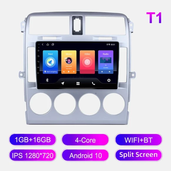 Android Car Radio for KIA Carnival 2002-2006 Multimedia Player Head Unit Stereo GPS Navigation BT WIFI 1+16 GB — Car Infotainment System, GHLHS