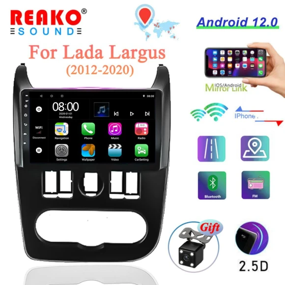 Android Car Stereo with GPS Navigation and CarPlay — Car Infotainment System, Reakosound
