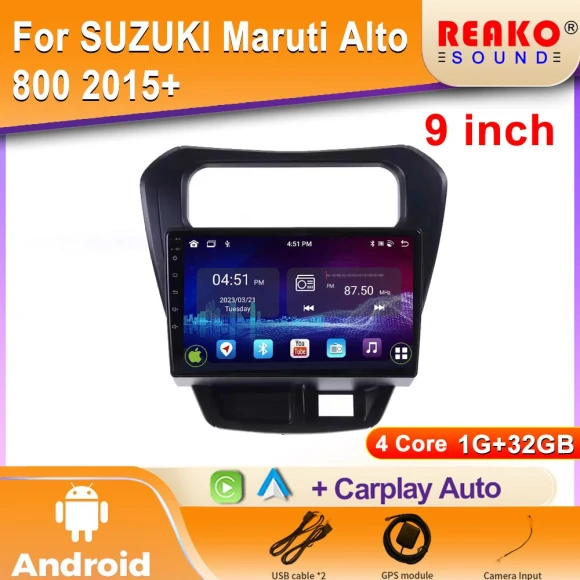 Android Car Stereo with GPS Navigation and CarPlay — Car Infotainment System, Reakosound