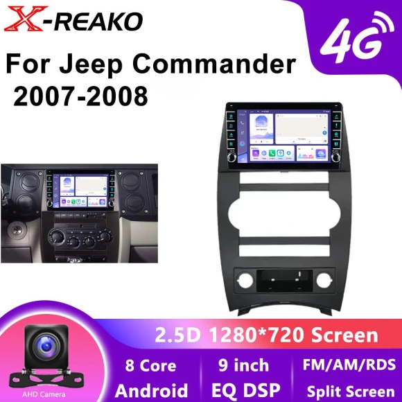 Car Multimedia Player with GPS and 4G — Car Infotainment System, X-REAKO